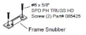 Casement window stainless steel frame snubber 093839 