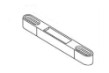 Single Point Sliding Door Keeper - Die Cast PDK 34 Yellow Zamak 1/2in Tall 